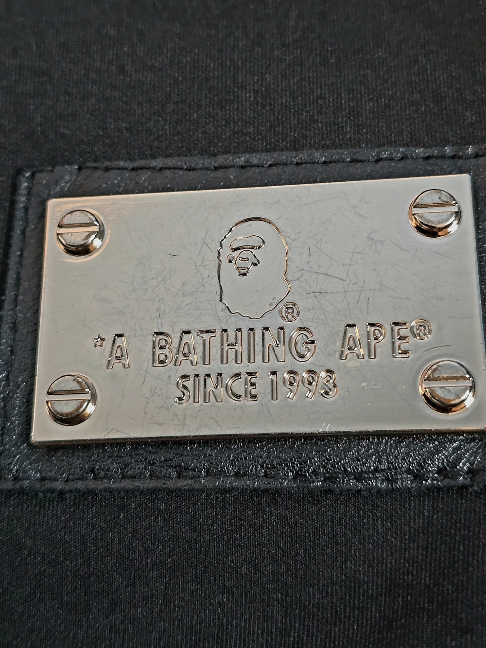 A Bathing Ape Black Full-Zip Hoodie Jacket Sz L - Picture 7 of 10